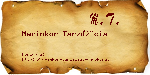 Marinkor Tarzícia névjegykártya